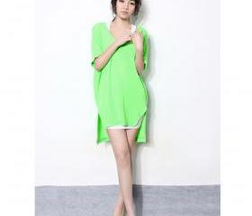 V Collar Skinny Loose T-shirt